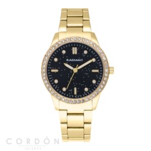 Reloj Radiant Universe 38mm Black Dial IPG Bracelet