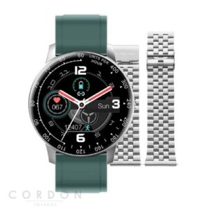 Reloj Radiant Smart Times Square 44mm IPSilver Sili Green