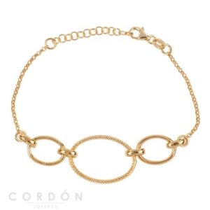 Pulsera acabado Oro 18 Kt Tres Círculos Vidal Vidal