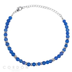 Pulsera acabado Plata Azul Vidal Vidal