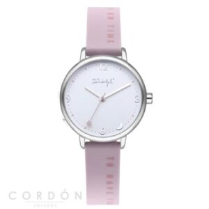 Reloj Mr. Wonderful Time For Fun Silver&Pink