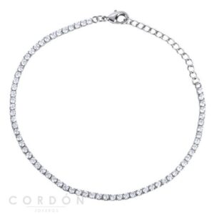 Pulsera acabado Plata Circonitas Vidal