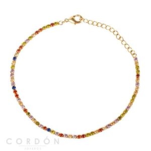 Pulsera Acabado Oro 18 Kt Multicolor Vidal Vidal