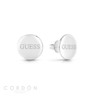 Pendientes Guess Caballero Knight Flower Plata