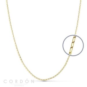 Cadena Oro Amarillo 18K Bilbao 45cm x 1mm