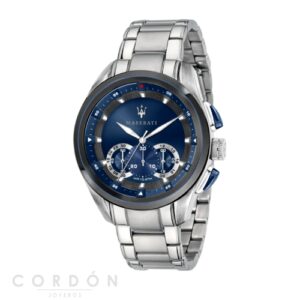 Reloj Maserati Traguardo 45mm CHR Blue Dial BR SS