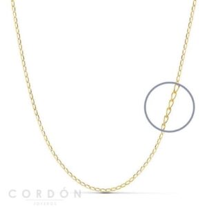 Cadena Oro Amarillo 18K Bilbao 60cm x 0.9mm