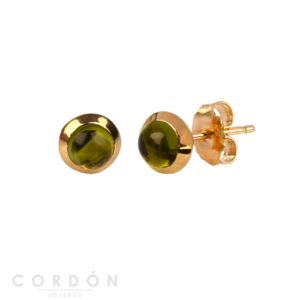 Pendientes Acabado Oro 18 Kt Verde Vidal Vidal