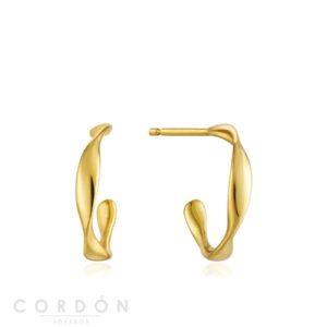 Pendientes Gold Twist Mini Hoop Ania Haie