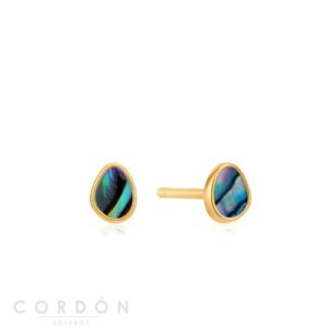 Pendientes Gold Tidal Abalone Stud Ania Haie
