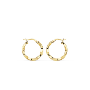 Aros Rizados Greca Oro 18K