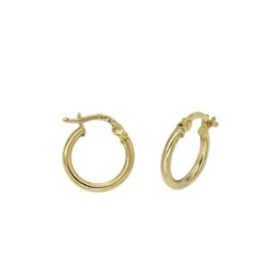 Pendientes Aros en Oro 2 x 10 mm