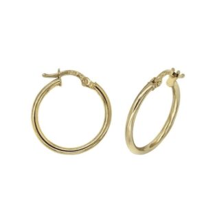 Pendientes Aros en Oro 2 x 15 mm