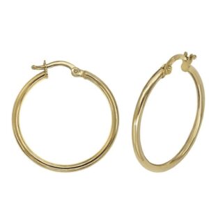 Pendientes Aros en Oro 2 x 20 mm