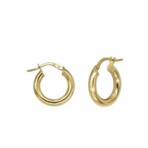 Pendientes Aros en Oro 3 x 10 mm