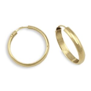 Pendientes Aros en Oro 3 x 16 mm
