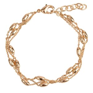 Pulsera Oro triple Cadena