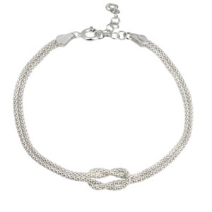 Pulsera Plata doble Nudo