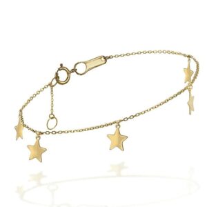 Pulsera en Oro Estrellas