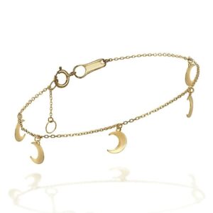 Pulsera en Oro Lunas