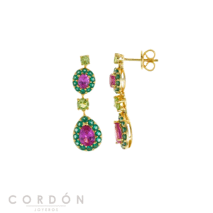 pendientes-plata-chapado-rosa-hoja-cristal-cabuchon-lila-salvatore