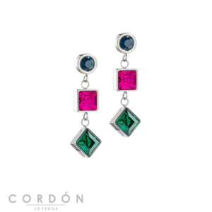 pendientes-geocube-clasicos-polaris-rhinestone-multicolor-coeur-de-lion