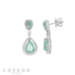 pendientes-plata-rodio-cristal-verde-menta-hielo-salvatore