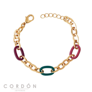 pulsera-acabado-oro-18-kt-eslabones-multicolor-vidal-vidal