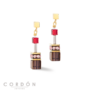 pendientes-geocube-multicolor-arco-iris-oro-coeur-de-lion