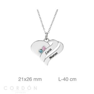 Gargantilla Personalizada Corazón Plata