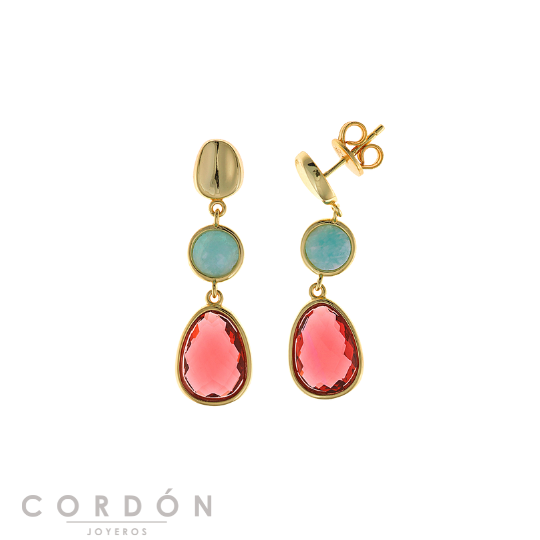pendientes-aro-plata-chapado-dorado-coral-circonita-rosa-salvatore