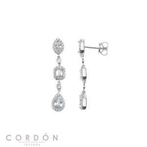 pendientes-plata-chapado-dorado-rectangulo-esmalte-fucsia
