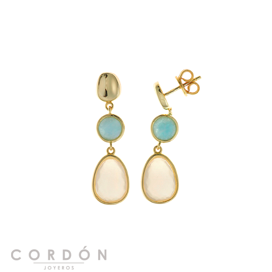 pendientes-aro-plata-chapado-dorado-esmaltado-verde-salvatore