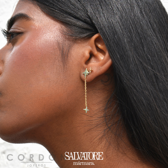 pendientes-plata-chapado-rosa-aro-circonitas-negras-lavanda-salvatore