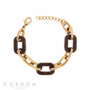 pulsera-acabado-oro-18-kt-eslabones-y-carey-grueso-vidal-vidal