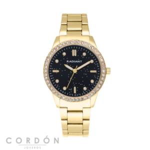 reloj-radiant-universe-38mm-black-dial-ipg-bracelet