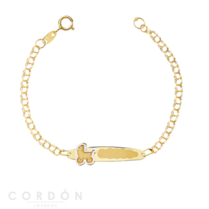 pulsera-bebe-en-oro-placa