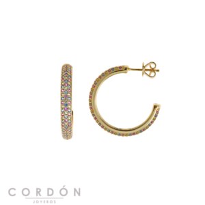 pendientes-plata-chapado-dorado-aro-tres-pinchos-blanco-salvatore