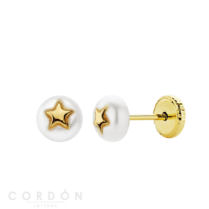 pendientes-oro-perlas-estrellas