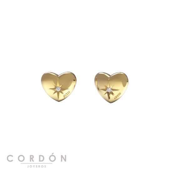 pendientes-guess-studs-party-corazon-oro