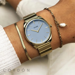 reloj-cluse-feroce-petite-gold-light-blue