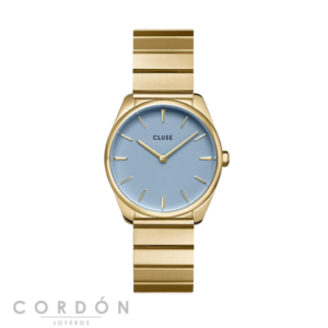 reloj-cluse-feroce-petite-gold-light-blue