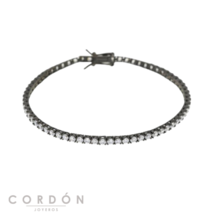 pulsera-riviere-plata-rutenio-circonitas-blancas-18cm-salvatore