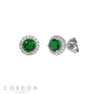 pendientes-plata-redondos-circonitas-verdes