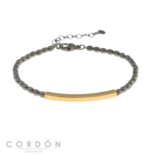 pulsera-plata-chapado-rutenio-bolitas-alargadas-tubo-salvatore