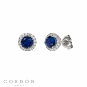 pendientes-plata-redondos-circonitas-azules