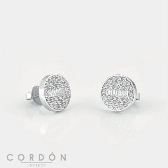 pendientes-guess-studs-party-boton-logo-oro