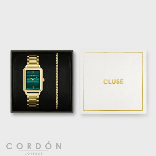 reloj-cluse-fluette-gold-green