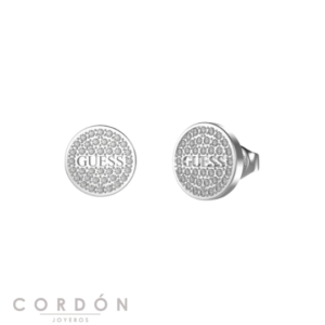 pendientes-guess-studs-party-boton-logo-oro