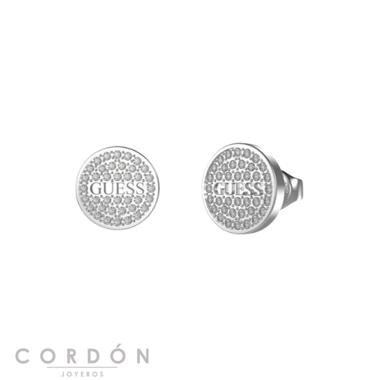 pendientes-guess-studs-party-boton-logo-oro